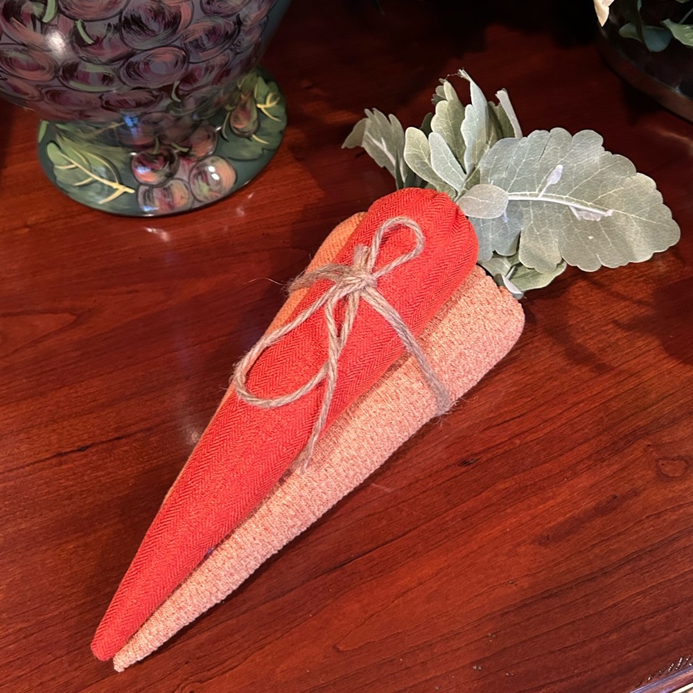 NWOT The Farmhouse Rachel Ashwell Decorative Orange Carrot Bundle